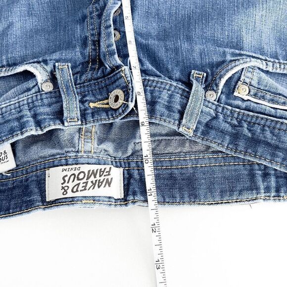 Naked & Famous Selvedge Denim Weird Guy Men's Indigo Straight Jeans Blue Size 29 - Picture 9 of 10